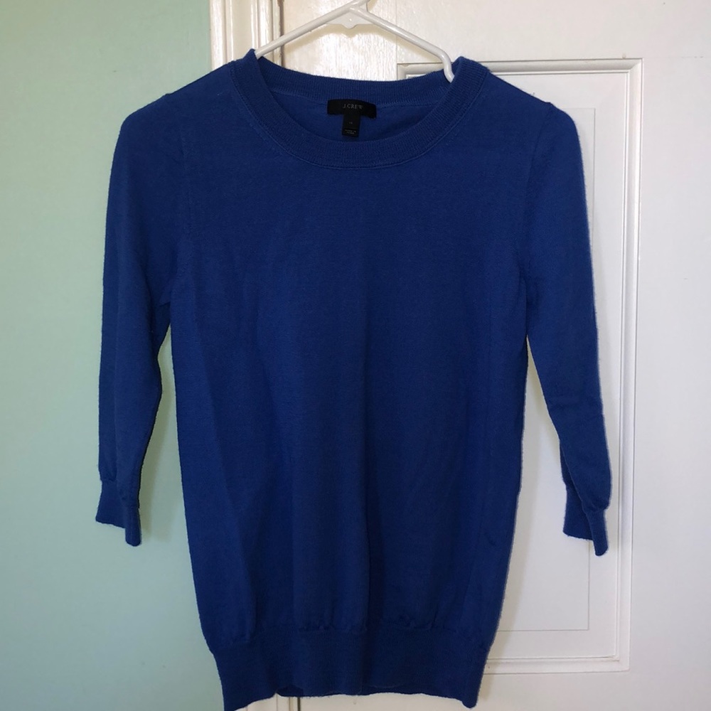 J. Crew Merino Wool Crewneck Sweater (3/4 sleeves)